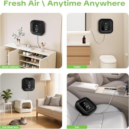 Cat Litter Deodorizer and Ozone Odor Eliminator with USB