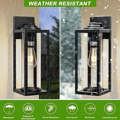 FILIYANO Large Outdoor Wall Lights, 16 Inch,Modern Exterior Fixtures,2 Pack