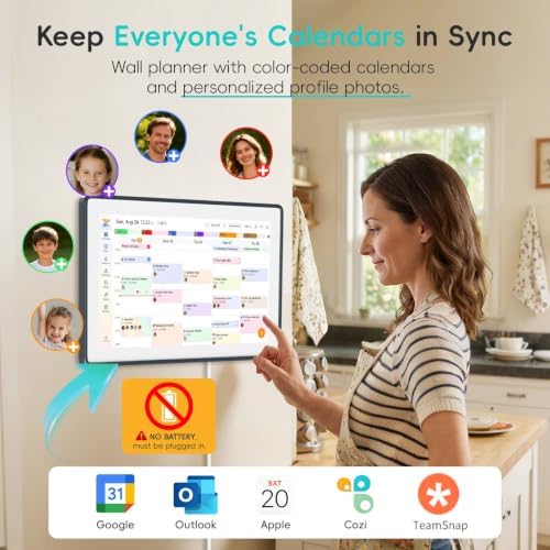 Westsee 15.6" Digital Calendar, No Subscription Smart Family Planner