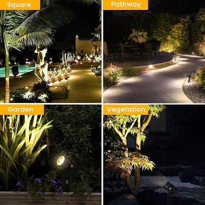 Svater Landscape Lighting Low Voltage 10 Pack IP65 Waterproof 12V Plug in
