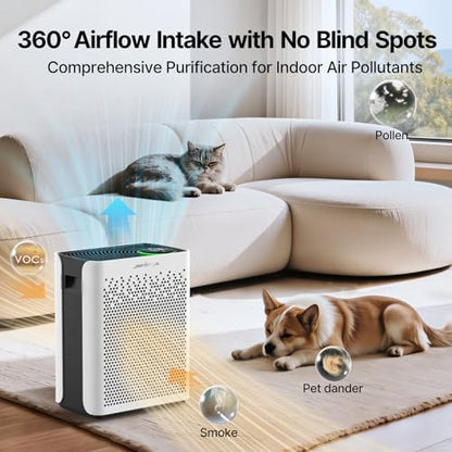 Air Purifiers for Home Large Room with Washable Pre Filters, Up to 1015Ft²