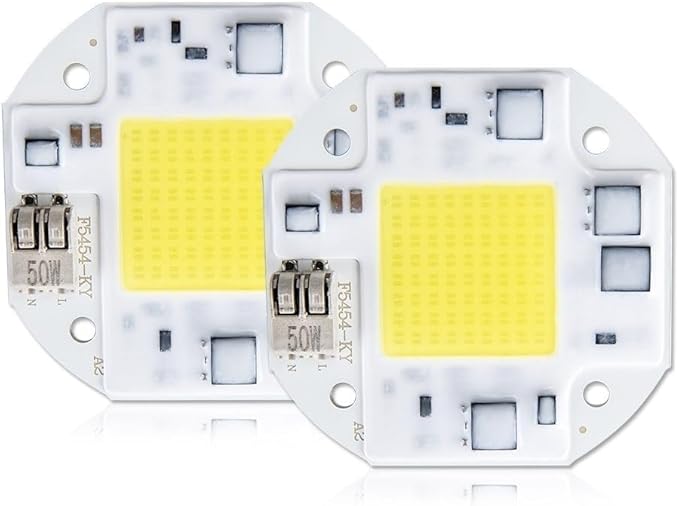 Home Bulbs COB LED Lamp 20W 30W 50W Diode Array Matrix Chip Light Bulb 100V-240V Smart IC High Lumen Flicker-Free Heat Dissipation Household Lamp