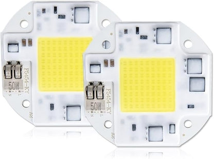Home Bulbs COB LED Lamp 20W 30W 50W Diode Array Matrix Chip Light Bulb 100V-240V Smart IC High Lumen Flicker-Free Heat Dissipation Household Lamp