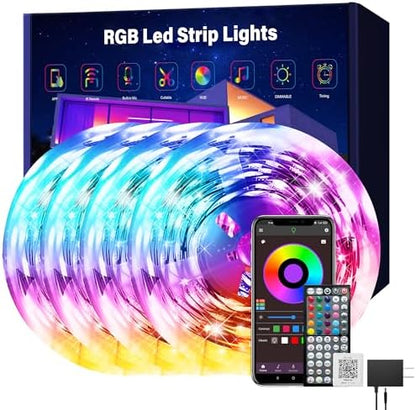 Ledagic Led Lights for Bedroom 400 ft (4 Rolls of 100ft) Led Lights