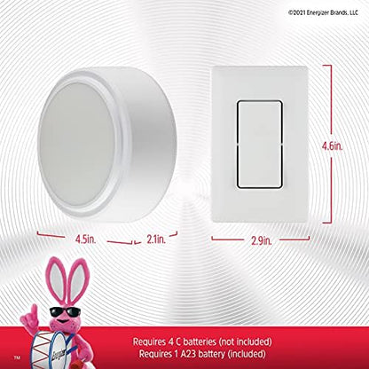 Energizer Battery Powered Ceiling Light with Wireless Wall Switch
