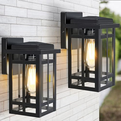 Outdoor Wall Light Fixtures 9.76'', Porch Lights Lantern, 2 Pack