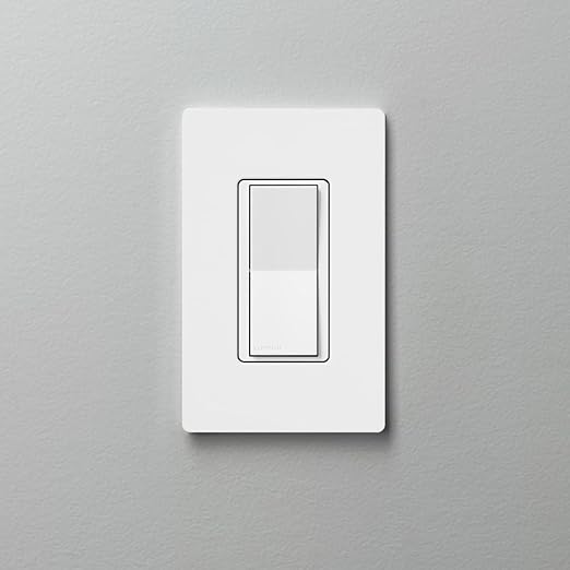 Lutron Claro Accessory Switch, 3-Way | For Smart Dimmer/Switch | DVRF-AS-WH-2 | White | 2 Pack