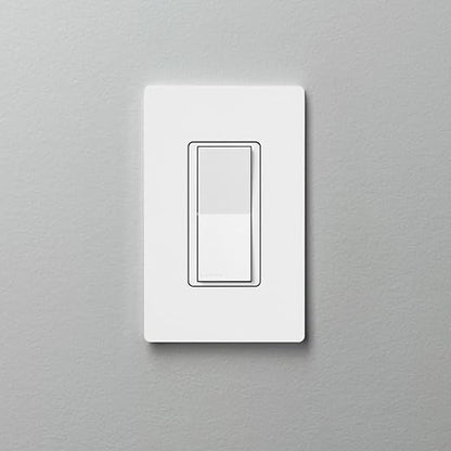 Lutron Claro Accessory Switch, 3-Way | For Smart Dimmer/Switch | DVRF-AS-WH-2 | White | 2 Pack