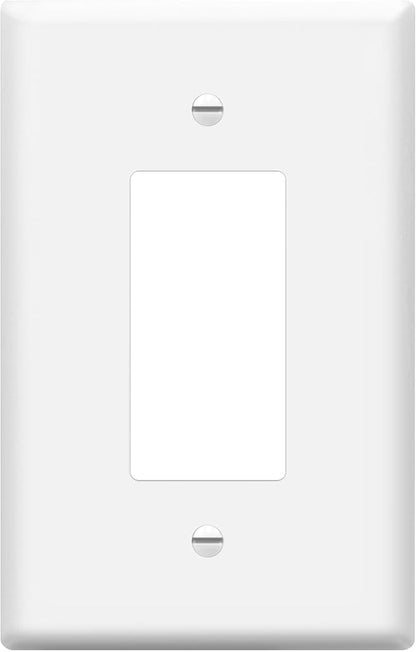 ENERLITES Decorator Light Switch or Receptacle Outlet Wall Plate, Over-Size 1-Gang 5.5" x 3.5", Polycarbonate Thermoplastic, 8831O-W, White