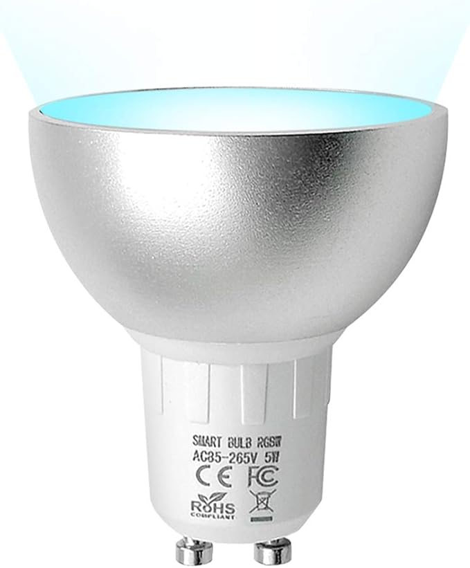 BENEXMART Zigbee GU10 Smart LED Bulb 5W RGBW Compatible with Tuya SmartThings App Alexa Echo Plus Google Home Voice Control (zigbee GU10 1 Pack)