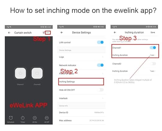 2CH WiFi RF Wireless Switch Relay,Inching Self-Locking Interlock Mode,Ewelink App Remote for Access Control Smart Garage Door,Compatible with Alexa Goolge Home (USB 5V AC 85-250V)