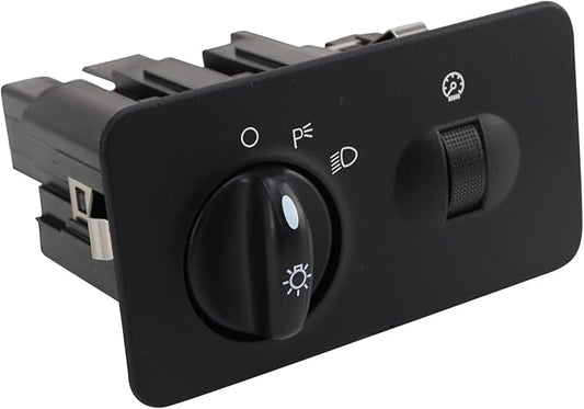 TRQ Headlight Switch Compatible with 2001 F250F550 Super Duty Without Fog Lights, 20022004 F250F550 Super Duty Without Automatic Headlights and Fog Lights, 20062009 F650/F750/F53 20112019 F53