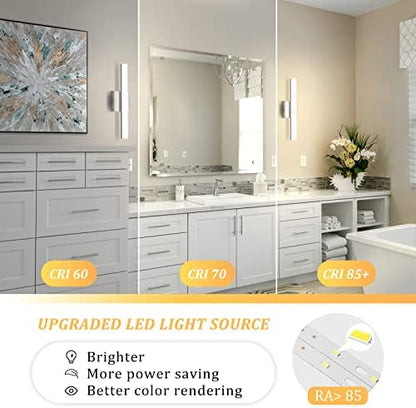Combuh Bathroom Vanity Light Fixtures Above Mirror, Modern Wall Sconce