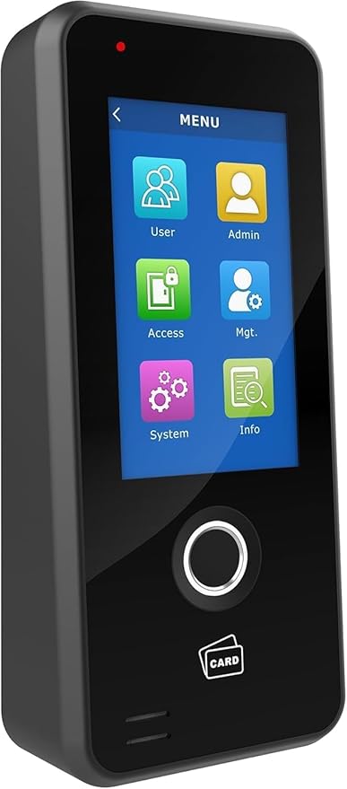 UHPPOTE Fingerprint Door Access Control Keypad Terminal Biometrics Access Controller w/ 4.3-inch Touch Screen Support Tuya App WiFi