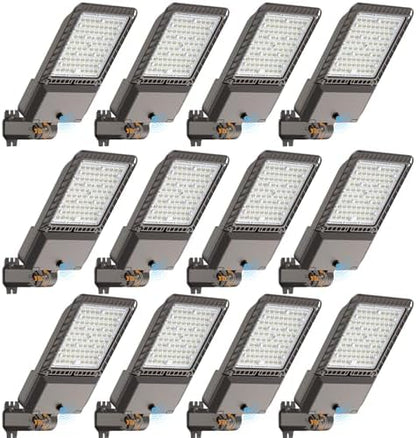 AIKVSXER 240W LED Parking Lot Light 60000LM Outdoor Street Lights 12 Pack