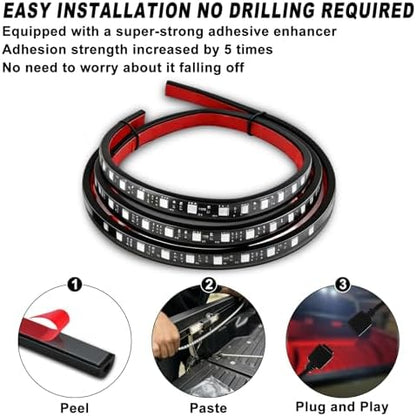 Mupera 60 Inch RGB Truck Bed Lights Strip Kit for Pickup Truck SUV RV