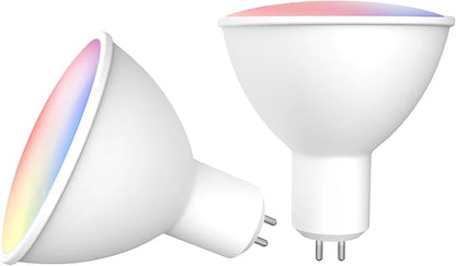 Zigbee GU5.3 Smart RGBCW Bulb Compatible with Alexa & Google Home, App and Voice Control,ZigBee Hub Required,5W