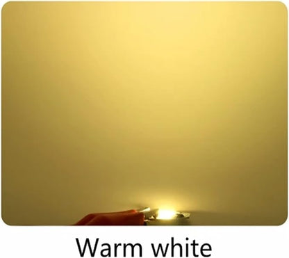 10pcs/lot 3W 5W 7W 9W LED COB Chip Lamp 220V Smart IC No Need Driver LED Bulb for Flood Light Spotlight Cold/Warm White Lighting(Warm White,220V_5W)