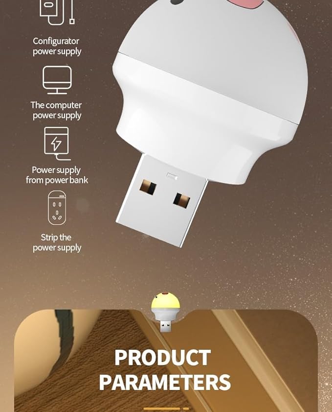 LED Light SB Small English Voice Light Smart Voice Night Light Desk Bedroom Voice USB Plug Light Night Light