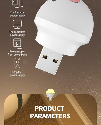 LED Light SB Small English Voice Light Smart Voice Night Light Desk Bedroom Voice USB Plug Light Night Light