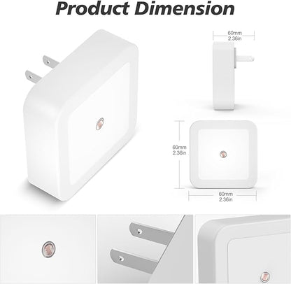 Sujeet Night Light, Night Lights Plug into Wall 8-Pack, Nightlight Plug in Night Light, Dusk to Dawn Night Lamp Led (Warm White)