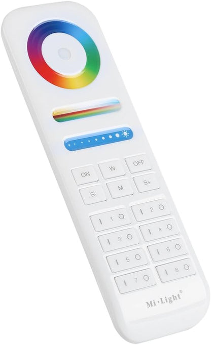 LED Bulbs light 2.4G 8-Zone Remote Controller for RGB+CCT LED Bulbs Strip Lights