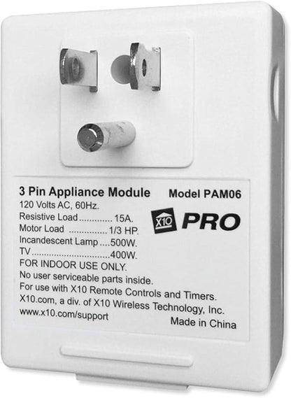 X10 PAM06 Appliance Module, 3-Prong with AGC