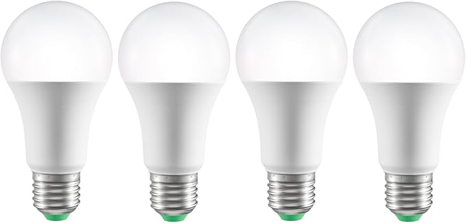 Happybuy Smart Light Bulbs, 4-Pack, 9W, 800 Lumens, Multicolor, Smart Control for Vera, Google, Alexa, iOS, Android, RGB