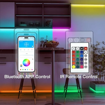 DAYBETTER Smart RGB Led Strip Lights, 150ft Led Lights for Bedroom with App Control, Multicolor Changing Led Light Strips Apply for Home Decor, Living Room, Kitchen, Home Party Decoration