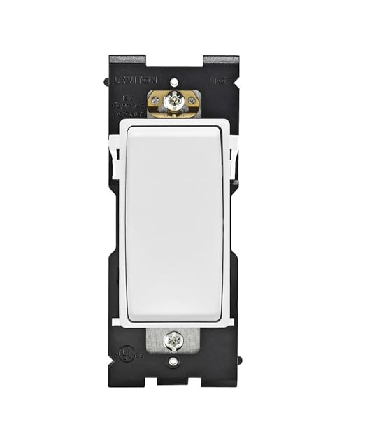 Leviton Renu Switch for 3-Way Applications, 15A-120/277VAC, RE153-WW, White on White