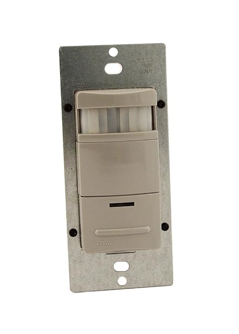 Leviton Multi-Technology Ceiling Mount Occupancy Sensor, 24VDC, 35mA; 1000SF Field-of-View, ODS10-IDG, Gray