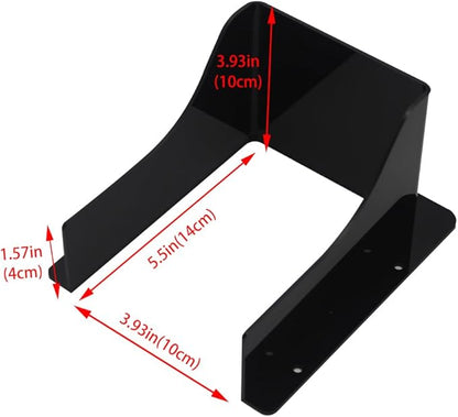 Doorbell Rain Cover Weatherproof for Ring Nest Video Doorbells, Universal Keypad Cover Protector for Outside Camera Door, Gate Access Control, Doorbell & Fingerprint Lock (M - Black Without lid)