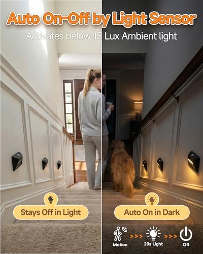 Motion Sensor Stair Lights, 365-Day Battery Life