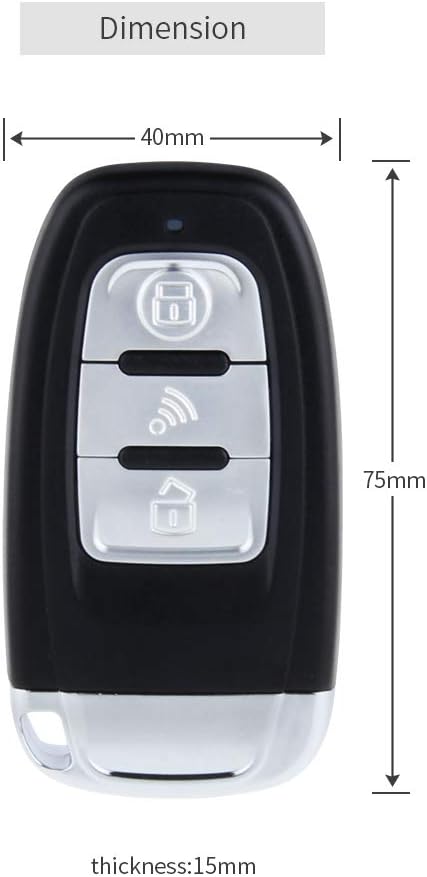 EASYGUARD EC002 Smart Key RFID PKE Car Alarm System Passive Keyless Entry Remote Starter Push Start Button