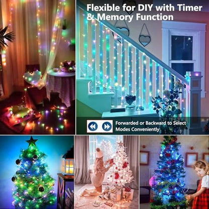 Brizled Color Changing Fairy Lights with Remote, 200 LED for Halloween Xmas