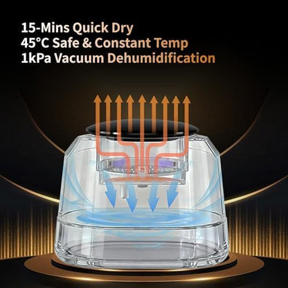 Hearing Aid Dehumidifier Dryer, 15 min Fast Dry, Vacuum Dehumidifier
