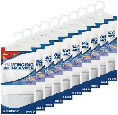 Vacplus Moisture Absorber, 10Pack Hanging, Strong Absorption, Unscented