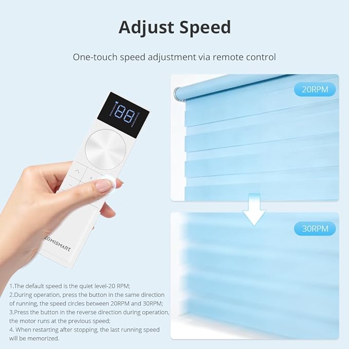 Smart WiFi Blind Motor, 38mm Rechargeable Roller Shade Motor with Built-in 2600mAh Battery, Compatible with Alexa & Google Home, APP Control, No Hub Required (Motor with Solar Panel)