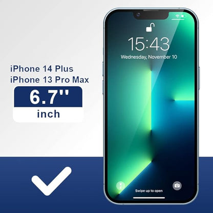 ImpactStrong Anti-Spy Privacy Screen Protector for iPhone 14 Plus/iPhone 13 Pro Max (6.7-Inch), 9H Tempered Glass, Shatter-Resistant, Anti-Scratch, Easy Install Kit, Case Friendly, 2-Pack