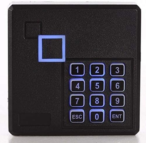 2 Door Track in and Out Security Entry System with 4 RFID Keypad Reader+600lbs Electronic Magnetic Lock+Metal Exit Button+Power Supply Box+FRID Cards/Key fobs TCP/IP Phone APP