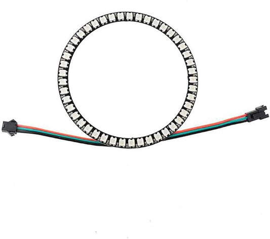 45 Bits WS2812 Addressable LED Ring with SM2.54-3P Wire, DC5V WS2812B 5050 RGB LED with Built-in Drivers Pixels Individual Controlling for Arduino Pi ESP8266 ESP32 Nodemcu (45 bits)