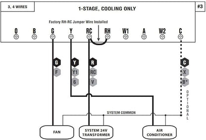 P621U 5/1/1-Day Programmable Universal 2-Heat/1-Cool Thermostat