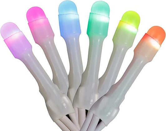 Home Heritage 7Ft Lumations Icicle Christmas Lights for Holiday Home Decor, Smart App-Controlled Indoor/Outdoor RGB LED String Lights, 50 Bulbs