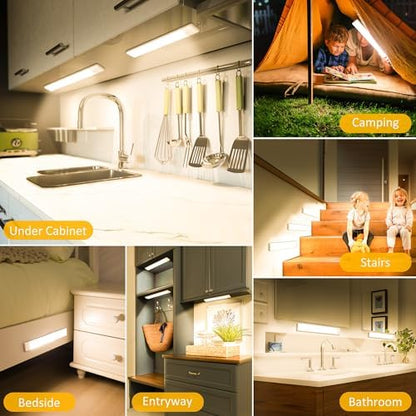 11.8 inch Motion Sensor Under Cabinet Light, 5-Pack, Warm White