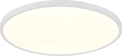 Maxxima 24 in. LED Flush Mount Ceiling Light Fixture - 3300 Lumens, 5 CCT 2700K/3000K/35000K/4000K/5000K, Round Color Selectable Panel Light, Dimmable, Suitable for Bathroom or Shower