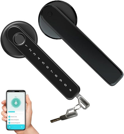 Fingerprint Smart Door Lock with Keypad Handle for Home, Apartment, Office, Front Door, Bedroom, Keyless Entry Door Lock