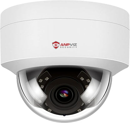 Anpviz 4MP PoE IP Dome Camera with Microphone/Audio, IP Security Camera Outdoor Indoor, 98ft Night Vision, IP66 Waterproof, 2.8mm Wide Angle Lens, 24/7 Recording, Not PTZ, NDAA,IPC-D240W-S (U Series)