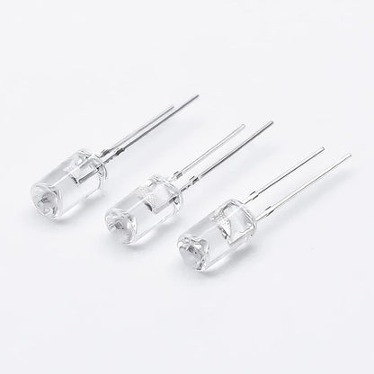 LED Light Emitting diode 3mm high Brightness LED Clear LED Light Emitting Diodes Bulb LED Lamp, 3 mm Smooth Cylindrical concave Surface (120pcs Red)