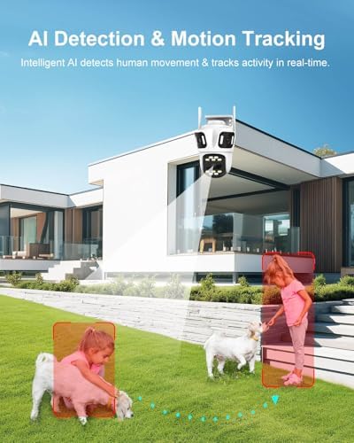 9MP Three Lens Security Camera Wireless Outdoor WiFi PTZ Camera