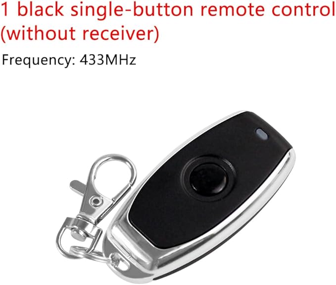 One-Touch RF Wireless Door Opener Remote Control Transmitter 433MHz Remote Control Black for XYBkey (Without Receiver)